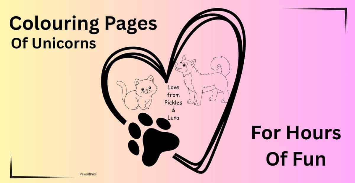 Colouring Pages of Unicorns
